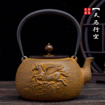 

Iron tea art pot Kansai Japanese handmade old fellow cast iron teapot water kettle Chinese teaware tea ceremony