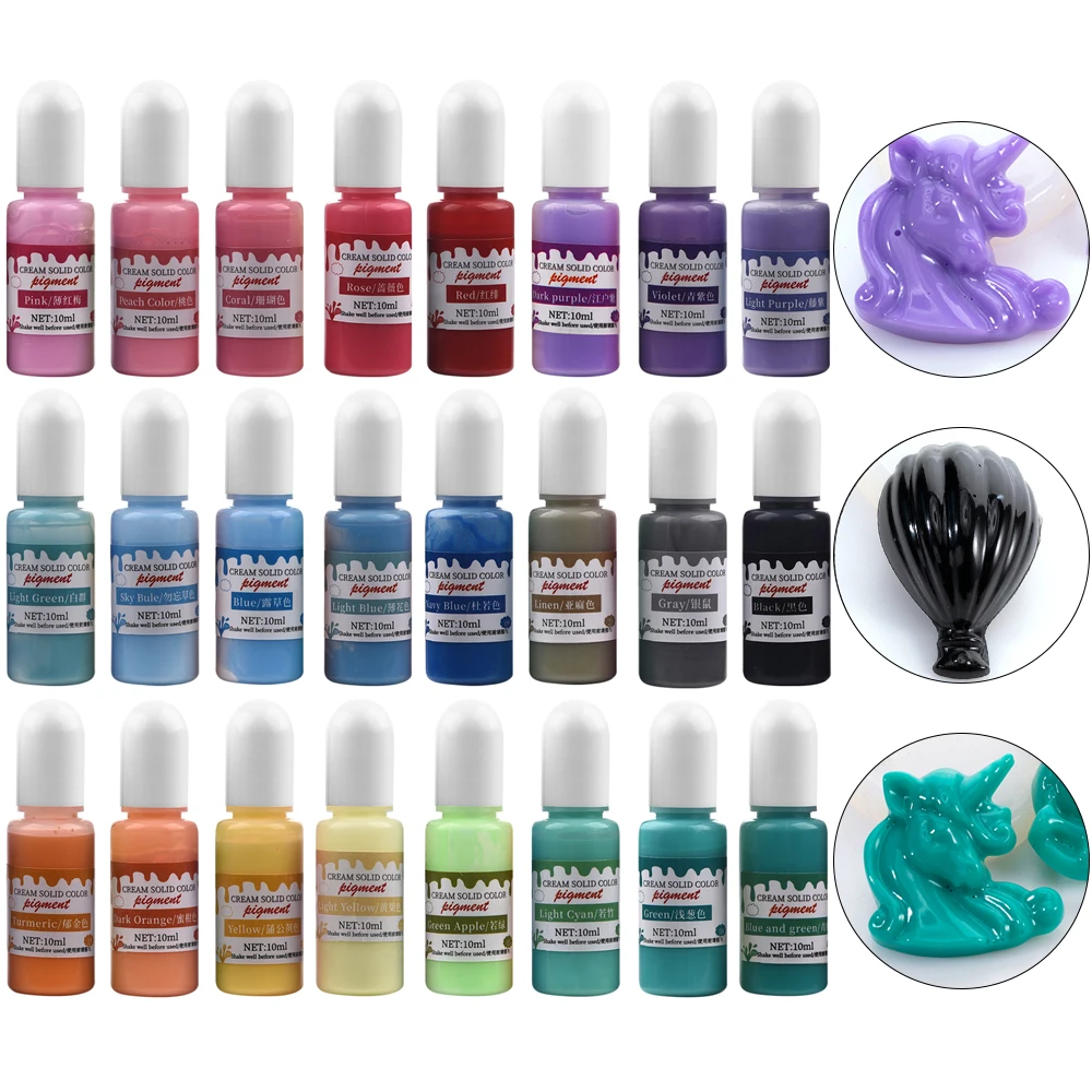 12/24pcs Shiny Pearly Color Uv Resin Pigment Glue Ultraviolet Curing Epoxy  Resin Uv Glue Pigment Jewelry Making Quick-drying - Resin Diy&silicone Mold  - AliExpress