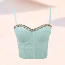 

Korean Women's Chain Suspender Vest, Underwear, Nreathable Fashion Summer Performance Clothes, Dance Bra