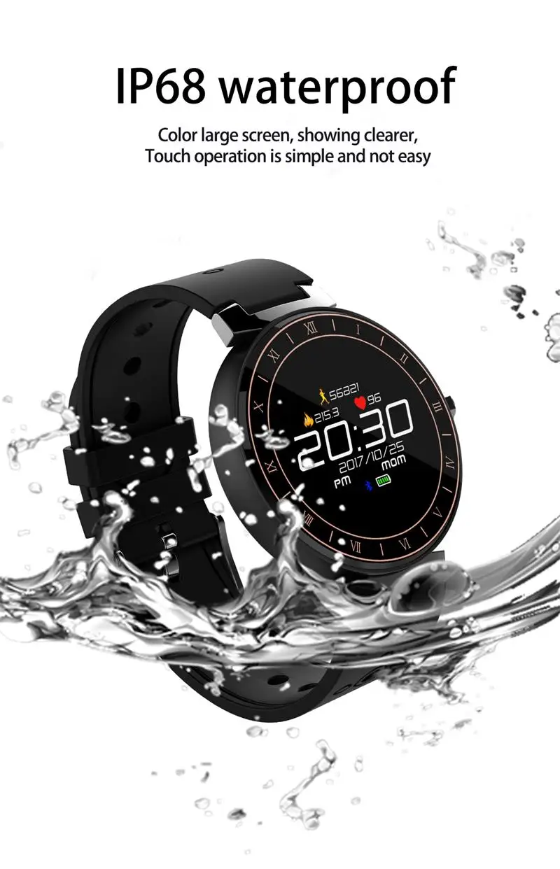 Smart Band Bracelet L8 Fitness Tracker Multi-sport mode Color Screen IP68 Waterproof Blood Wristband for Android IOS Smart Watch (6)