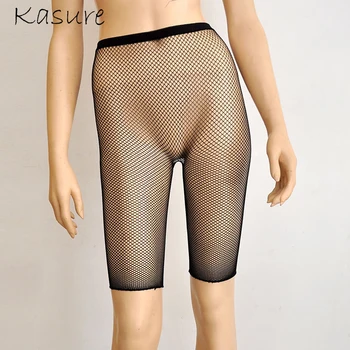 激安 KASURE セクシーな網の下で女性の夏のショートタイツスカートジーンズセクシーなショートタイツ安全ショーツパンツ