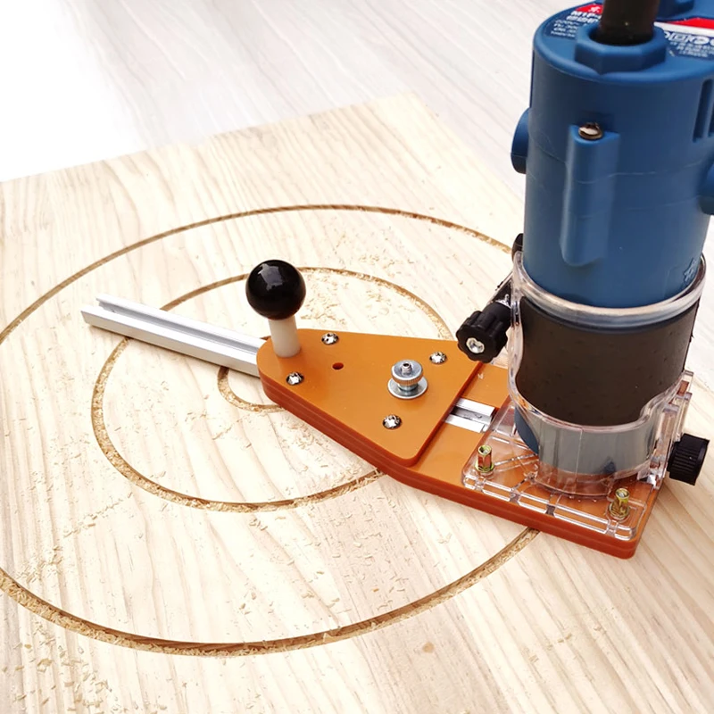 Electric Trimmer Router Circle Cutting Jig Woodworking Milling Circle Groove