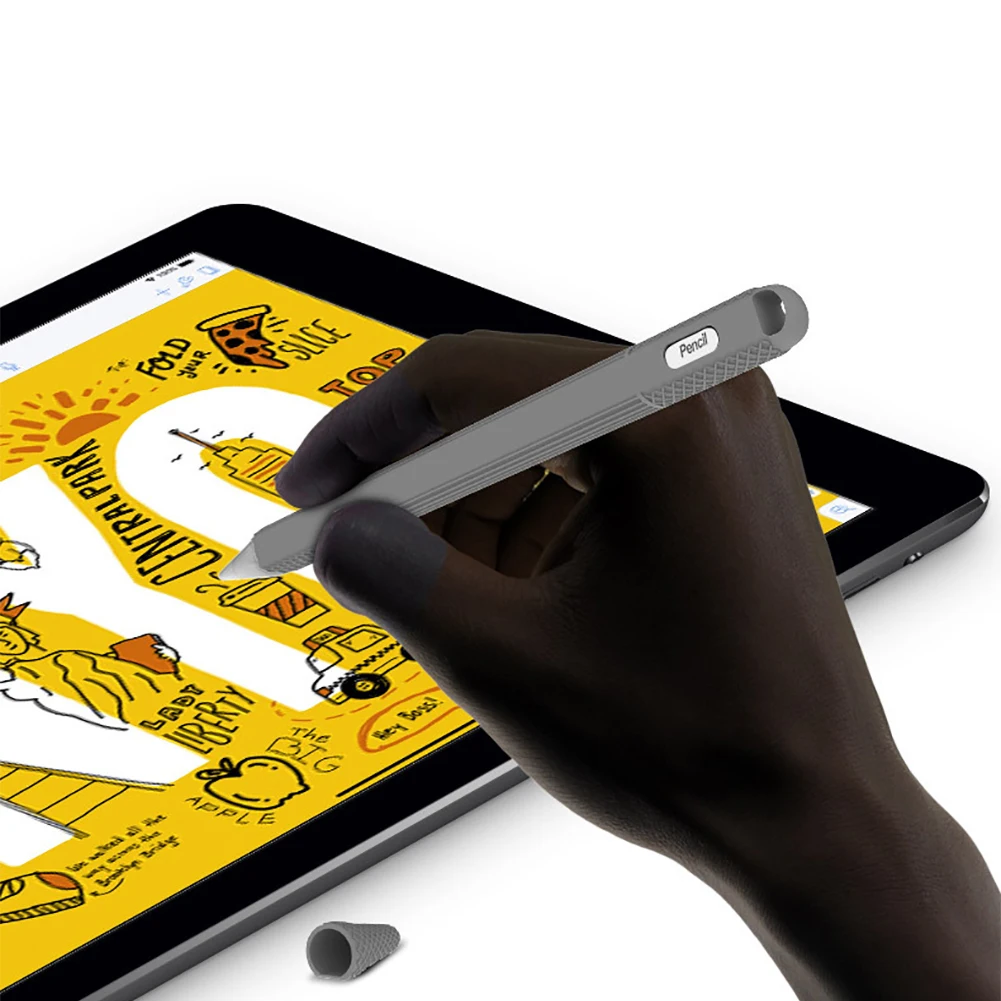 Противоскользящий силиконовый стилус защитный чехол для Apple Pencil 2 стилус для iPad Pencil 2 gen с ручкой для отторжения ладоней