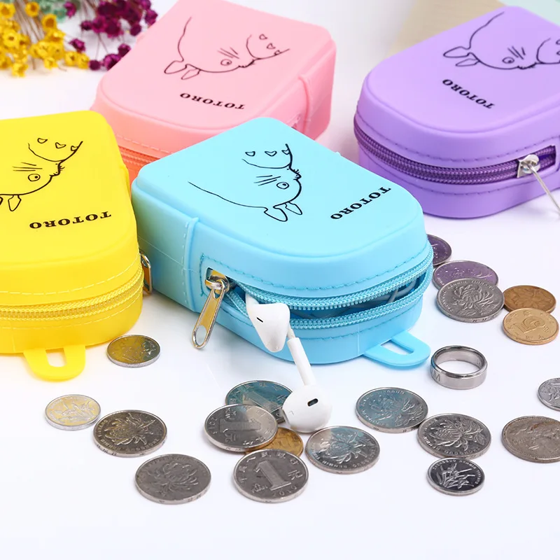 kawaii милый мини силиконовый кошелек для девочек маленький женский монетница сумочка для ключей детская маленькая сумка