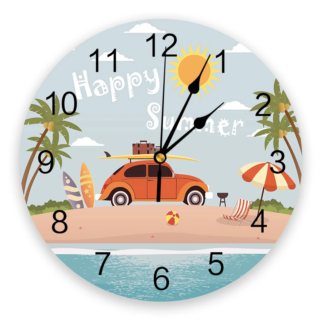Beach Surfing Palm Trees Pvc Wall Clock Wall Digital Clock Home Decor Wall Clock Modern Design Living Room Decor Wall Clocks Aliexpress Beach Surfing Palm Trees Pvc Wall Clock Wall Digital Clock Home Decor Wall Clock Modern Design Living Room Decor Wall Clocks Aliexpress