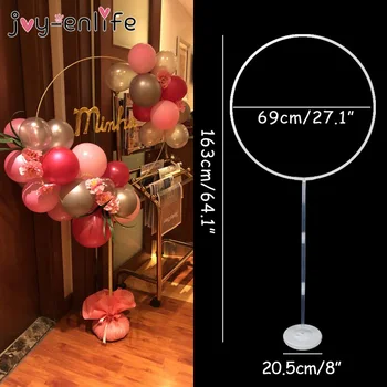 

27inch Wide Circle Balloon Stand Holder Kit Balloons Frame Baby Shower Birthday Party Wedding Background Decorative Props