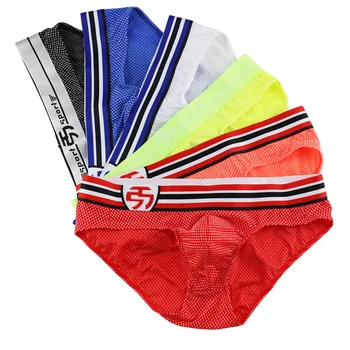 

1/5PCS Men Briefs Mesh Breathable Low Rise Underwear Sexy Bugle Pouch Panties Jockstrap Slip Hombre Calzoncillo Nightwear Bikini