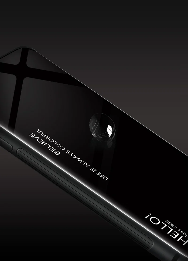 Полупрозрачный градиентный чехол из закаленного стекла для LG G7 G 7 ThinQ/Plus 6,1 дюймов TPU Мягкий край Полное покрытие