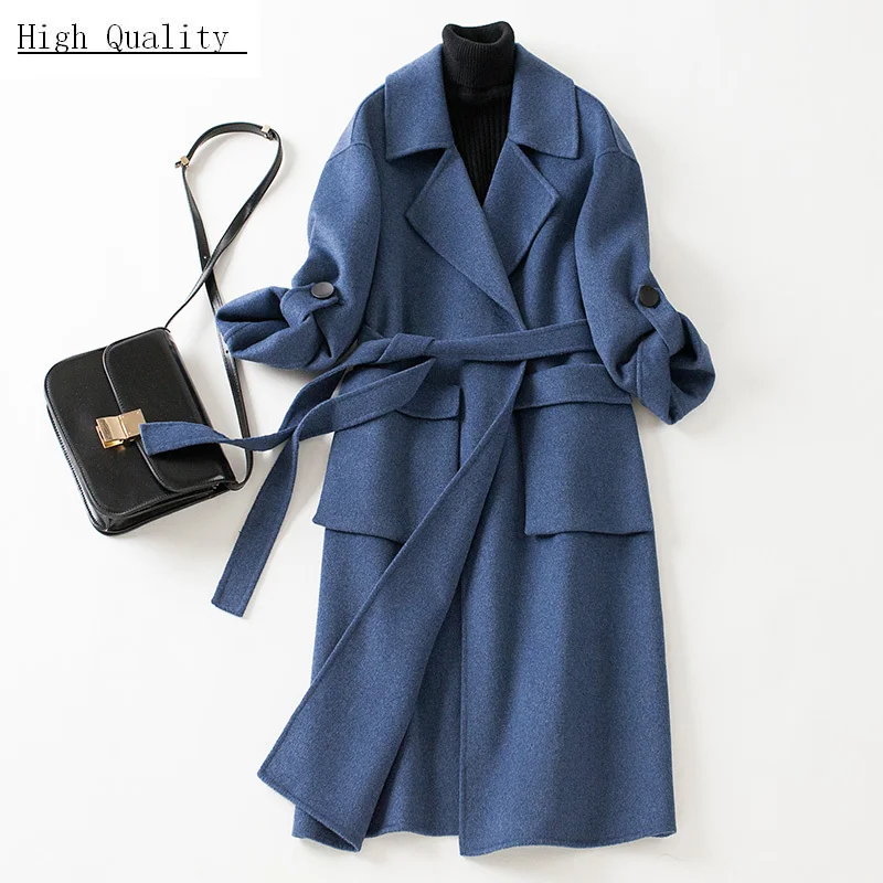 

Winter Coat Women 2020 Alpaca Jacket Autumn Long Woolen Tops Korean Fashion Ladies Spring Clothes Casaco Feminino LWL838