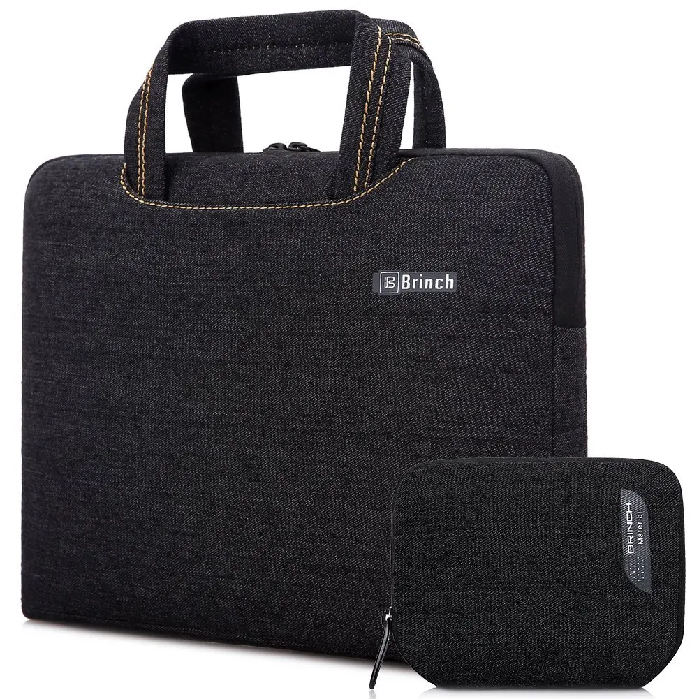 

Brinch Fabric Portable Anti-Tear Laptop Pouch 15 - 15.6 Inch Laptop Sleeve Case Laptop Messenger Bag for Apple Macbook