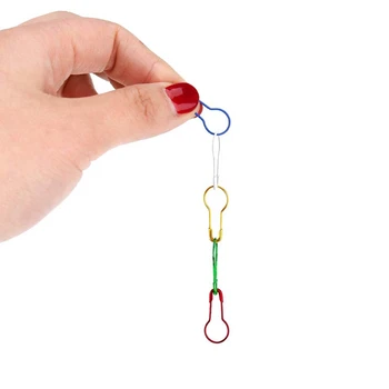 

New 750 Pieces 15 Colors Assorted Bulb Safety Pins Pins Pear Shaped Pins Calabash Pin Knitting Stitch Markers Sewing Making With