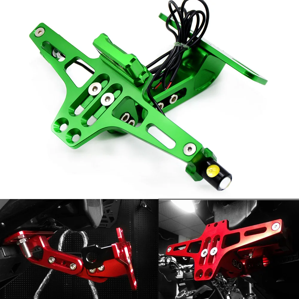 Алюминиевый кронштейн для номерного знака Kawasaki ZX10R ZX 10R 2006 2007 2008 2009 2010 12 |