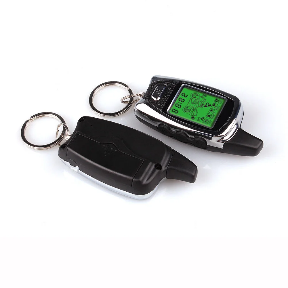 

Motorcycle Alarm Set Remote Start Anti-theft Motorbike Security 5000M Two Way LCD Display Microwave Sensor Sound ABS Universal