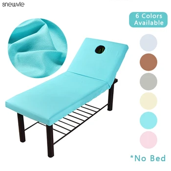 

Beauty Salon Bed Sheets Skin-friendly SPA Massage Treatment Table Cover Sheets with Face Breath Hole 190x70cm#1
