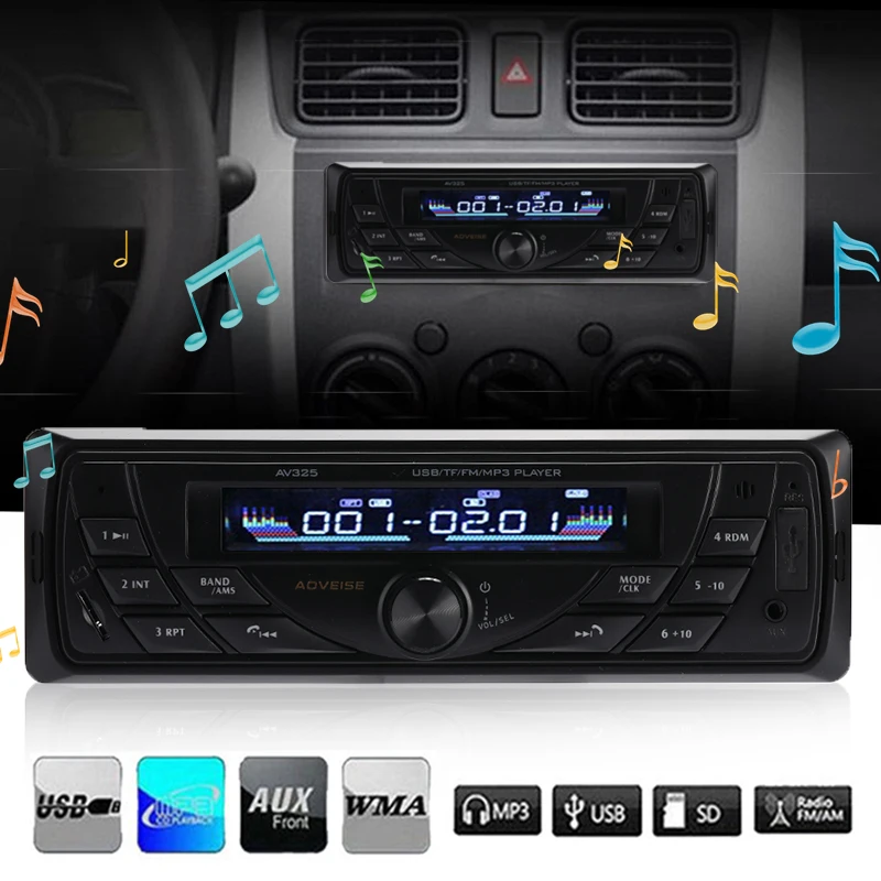 Vehemo AV325 Авто Аудио Bluetooth Автомобильный MP3 музыкальный Автомобильный mp3 плеер для медиаплееров автомобильный стерео для fm-передатчика