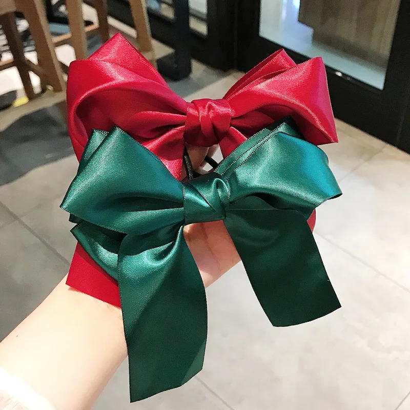 

Women Hair Scrunchie Korean Japan Girl Sweet Fabric Three-layer Bow Elastic Hair Bands Ponytail Holder Hair Ring Rope Headdress
