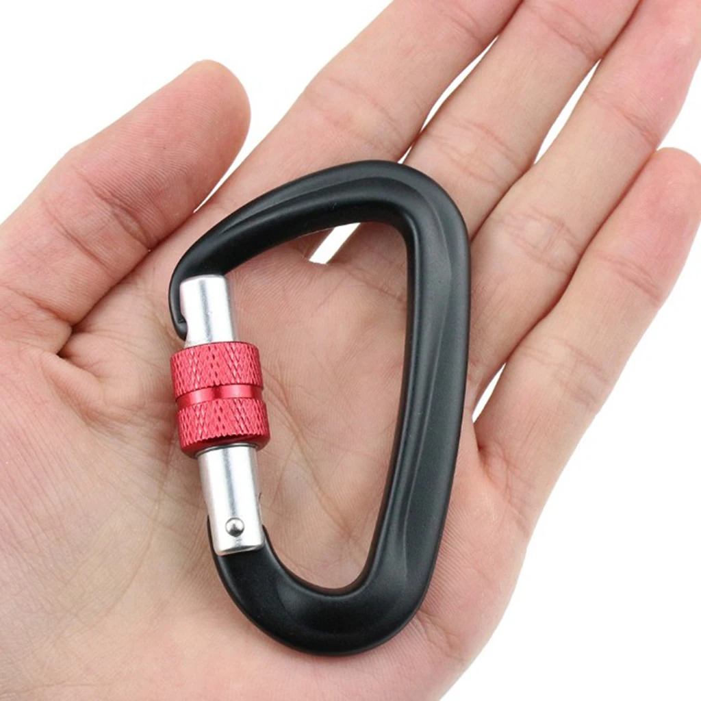 Алюминиевые d-образные кольца с фиксацией больших карабинов для кемпинга на открытом воздухе
