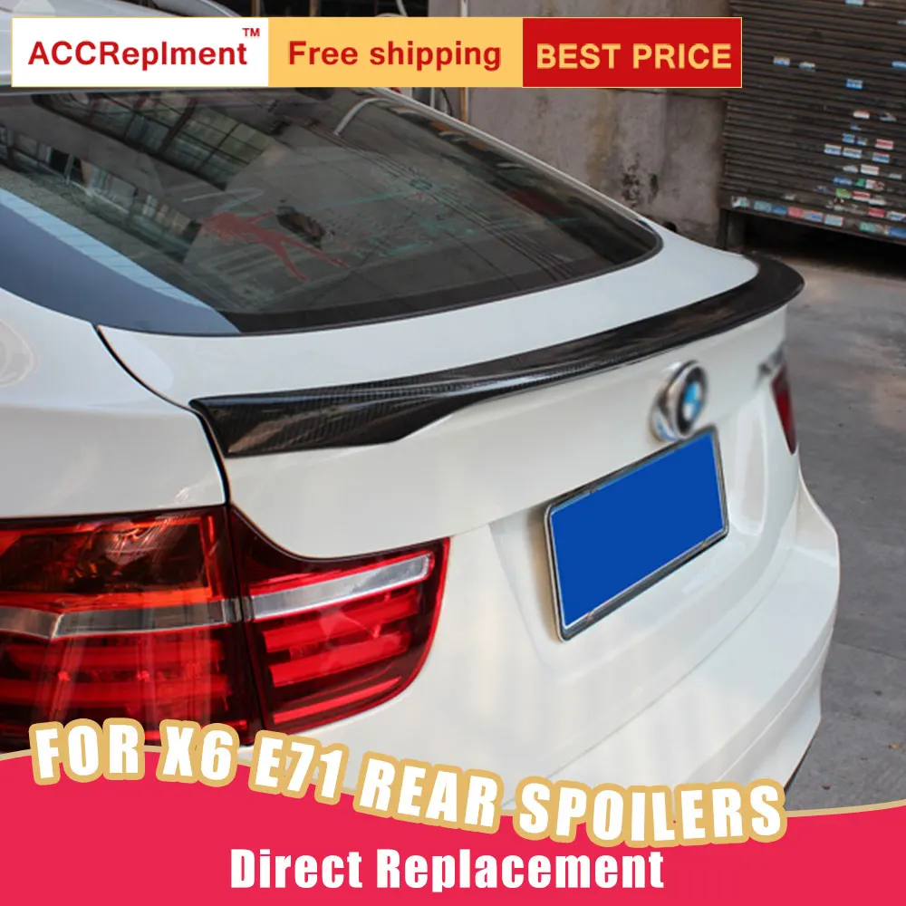 Задние Спойлеры в сборе для BMW X6 E71 2009 2014 спойлер багажника из настоящего