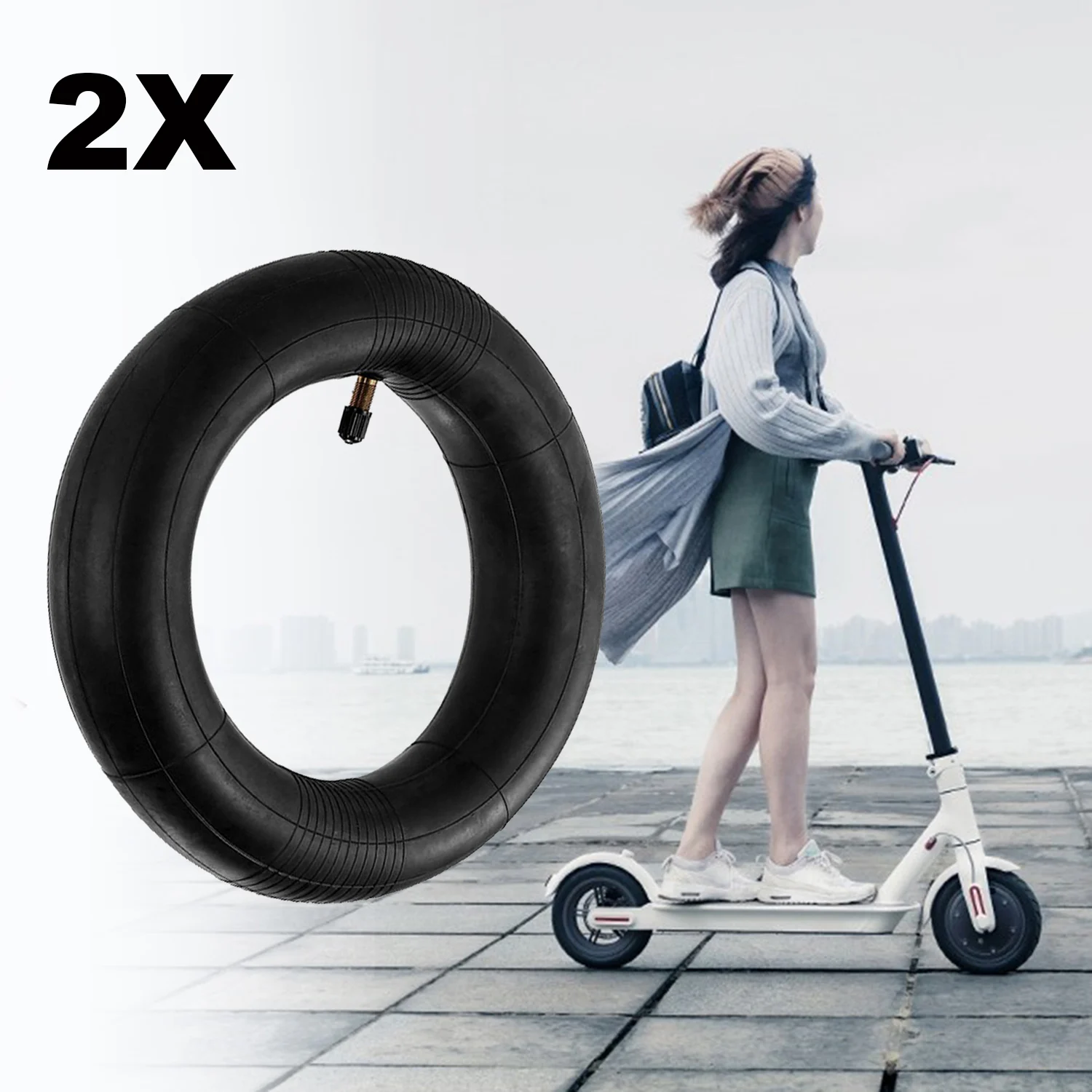 

Butyl Rubber Scooter Tire Replacement Inner Tube Tire Anti-slip Shock-absorption Inner Tube For Xiaomi M365 Electric Scooter