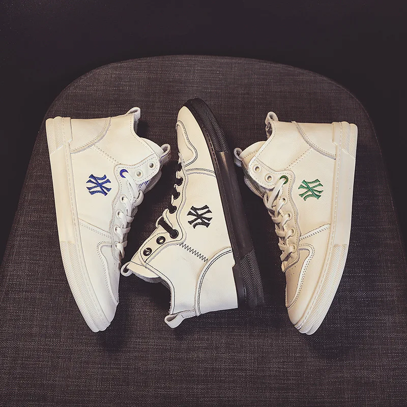

White Shoes Women's 2019 Autumn Trendy Shoes New Style Versatile Flat Top Shoes Casual Sports Shoes