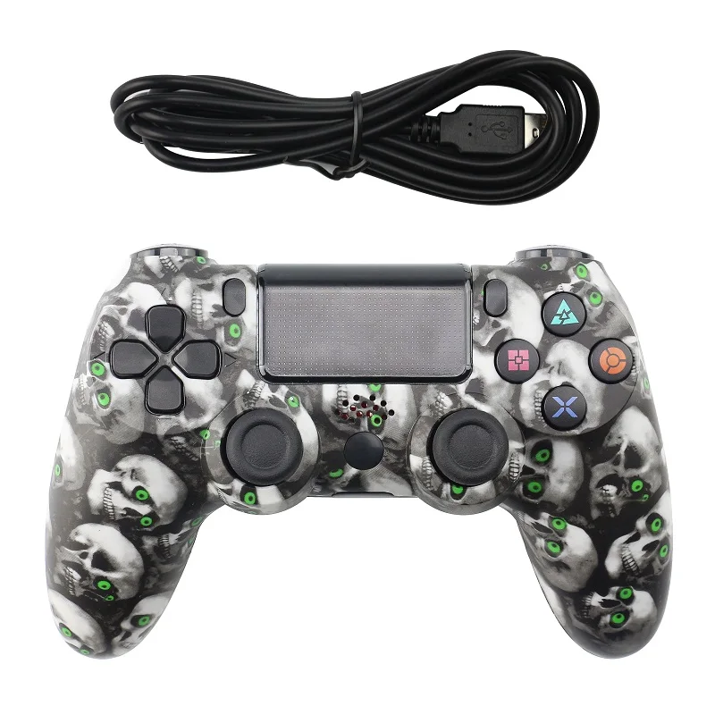 Wired as picture USB проводной/Bluetooth беспроводной геймпад для PS4 контроллер для playstation 4 консоль джойстик для Dualshock 4 геймпад для PS3 PC - Цвет: Wired as picture