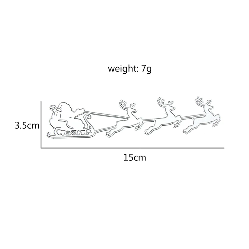 Рождество Санта олень сани металлическая пресс-форма набор перфоратор нож для четких штамп Скрапбукинг карты сделать DIY - Цвет: Style 1