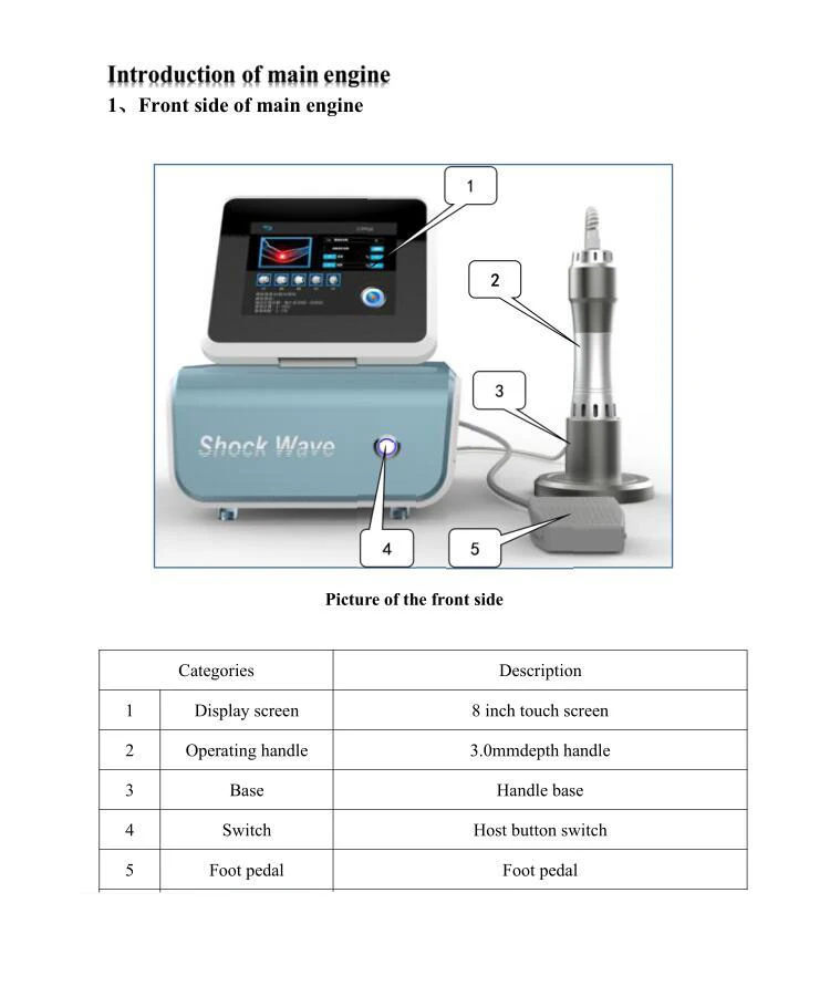 Портативная Ударная Волна физиотерапевтическое оборудование терапия машина ED лечение боли машина для ударно-волновой терапии