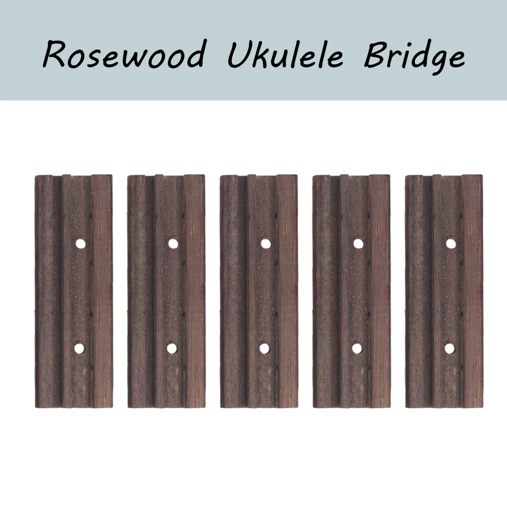 

5PCS Soprano Ukulele Bridge Rosewood Bridge Fit For 4 String Hawaii Guitar Ukulele Bridge New