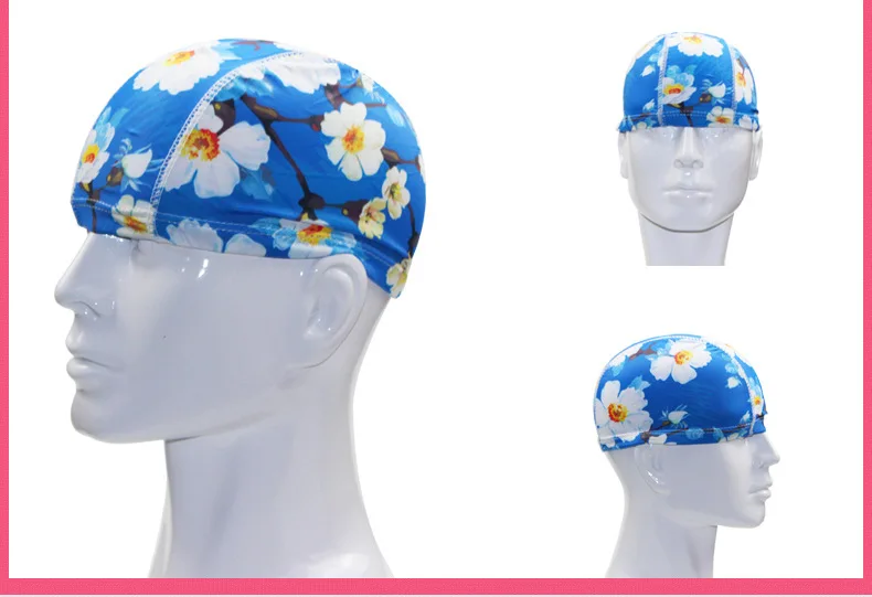 Тренировочная шапочка для плавания с принтом Chinlon Cloth cap-style водонепроницаемая шапочка для плавания купальная шапочка для взрослых в настоящее время доступна