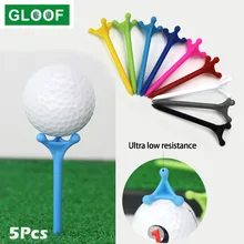 5Pcs/Set ABS Plastic Golf Tee Tees Replacement Driving Range Hitting Trainer Club Accessories Multicolor