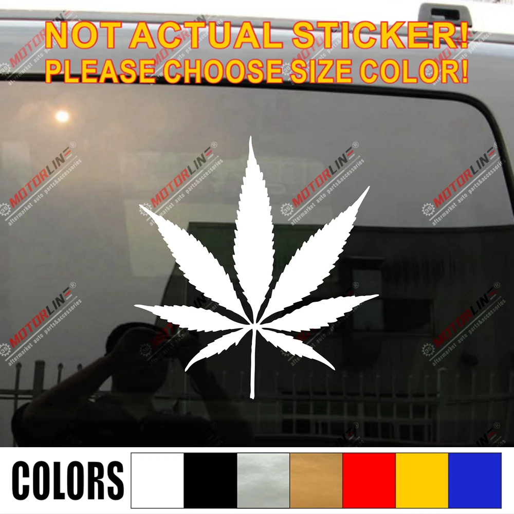 Drug Leaf Decal Sticker Car Vinyl pick size color die cut | Автомобили и мотоциклы