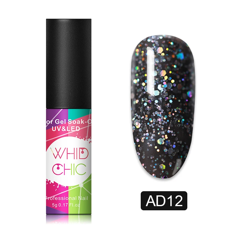 AD12 WHID CHIC Магнитный 5D кошачий глаз УФ-гель для ногтей Магнит лак для ногтей нефритовый эффект УФ-гель лак для ногтей DIY Дизайн ногтей - Цвет: AD12