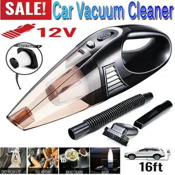

120W 12V Portable Car Vacuum Cleaner Handheld Mini Super Suction Vaccum Cleaner