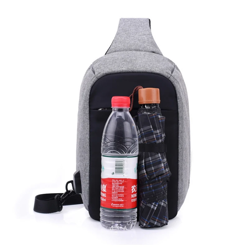 Зарядка через USB плеча Crossbody сумка нейтральный охранная женский невидимая