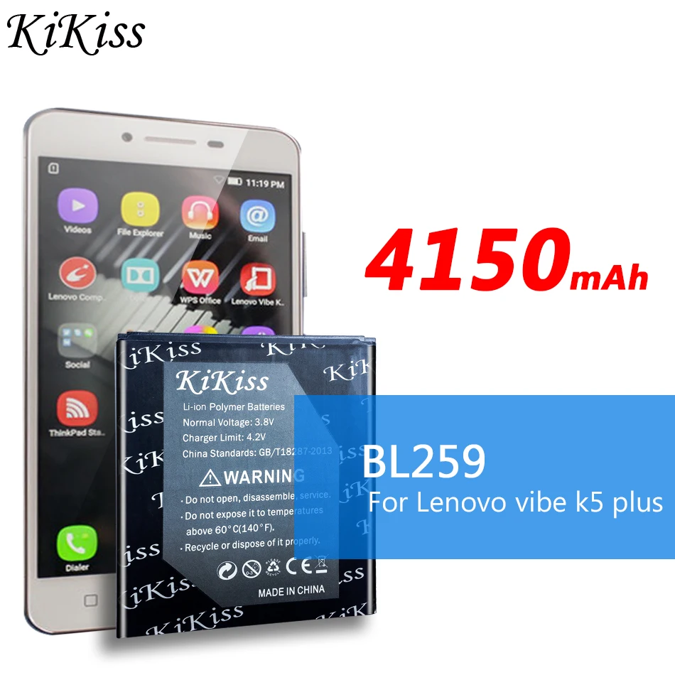 4150 мАч батарея большой емкости для lenovo Lemon 3 3S K32C30 K32c36 Vibe K5/K5 Plus/A6020a40 A6020 a40 A 6020a40 BL259 +