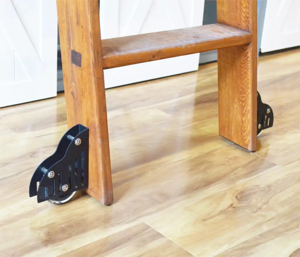 

Sliding Barn Library Ladder Floor Roller Furniture Floor Roller Set(2pcs)