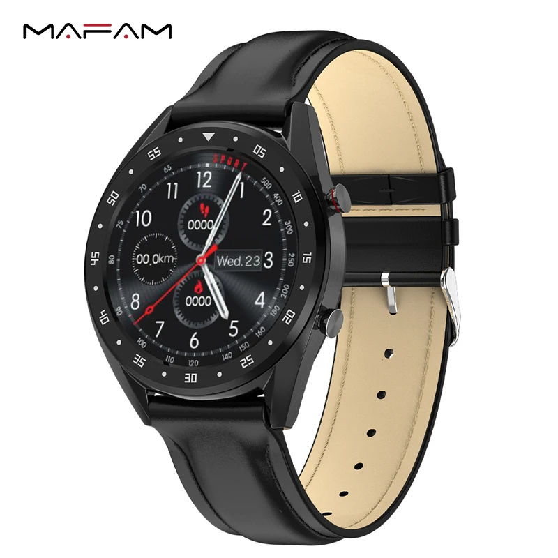 Skup MAFAM L7 ekg smart Watch sportowe męskie Bluetooth Talk bransoletka tętno ciśnienie krwi zegarek 24 rodzajów języków dla androida iOS