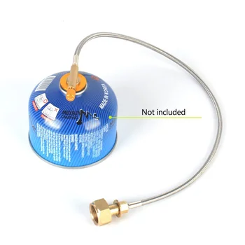 

BBQ Cooking Connector Gas Tank Equipment Braided Hose Gas Stove Burner Adapter Valve Tools Camping Furnace