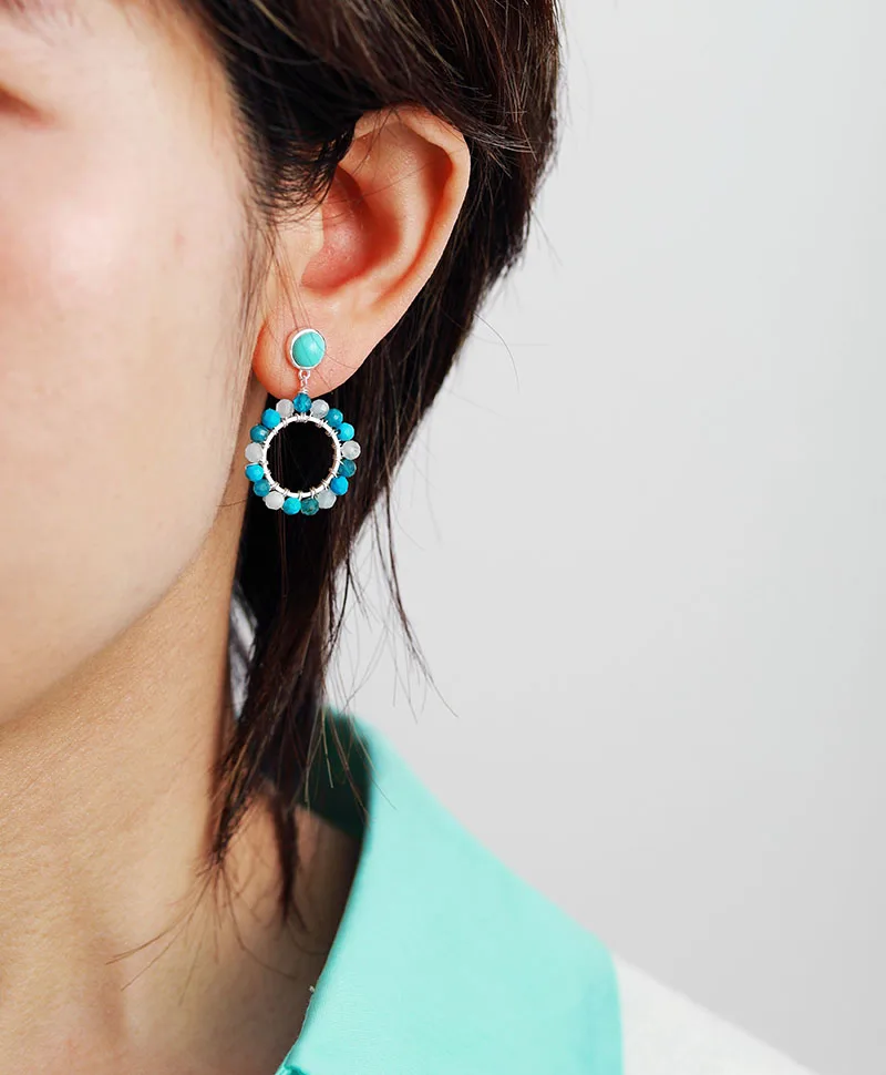 Latest Luxury Women Earrings Fashion Tourmaline Stud Earring Costume Elegant Handmade Jewelry Bijoux Wholesale - Image 6