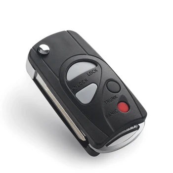 Chiave telecomando per NISSAN Sunny Cefiro 4 Chiave telecomando per NISSAN Sunny Cefiro - KEYYOU spedizione gratuita portachiavi auto modificata per NISSAN Sunny Cefiro 4 pulsanti lama non tagliata