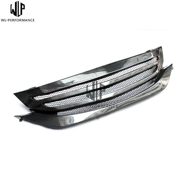 9th Accord Carbon Fiber Racing grills Front bumper Grille Car body kit For Honda Accord 9th 13-17 Car styling USE