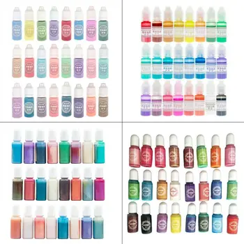 

24 Pcs/set Crystal Epoxy Pigment UV Resin Dye DIY Jewelry Art Crafts Colorant Pigment Drop Shipping