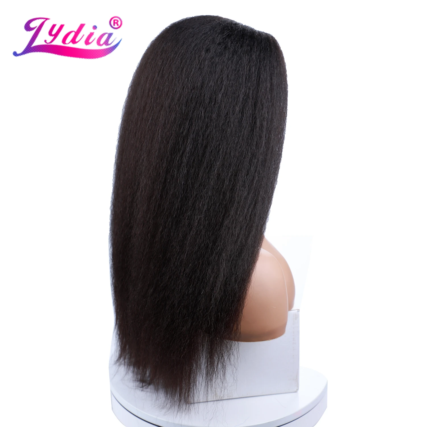 Lydia Long Kinky Straight Synthetic Wigs for Women Black Heat Resistant Fiber Natural Looking Daily&Party Wig 20 Inch Free Side Lydia Long Kinky Straight Synthetic Wigs for Women Black Heat Resistant Fiber Natural Looking Daily&Party Wig 20 Inch Free Side