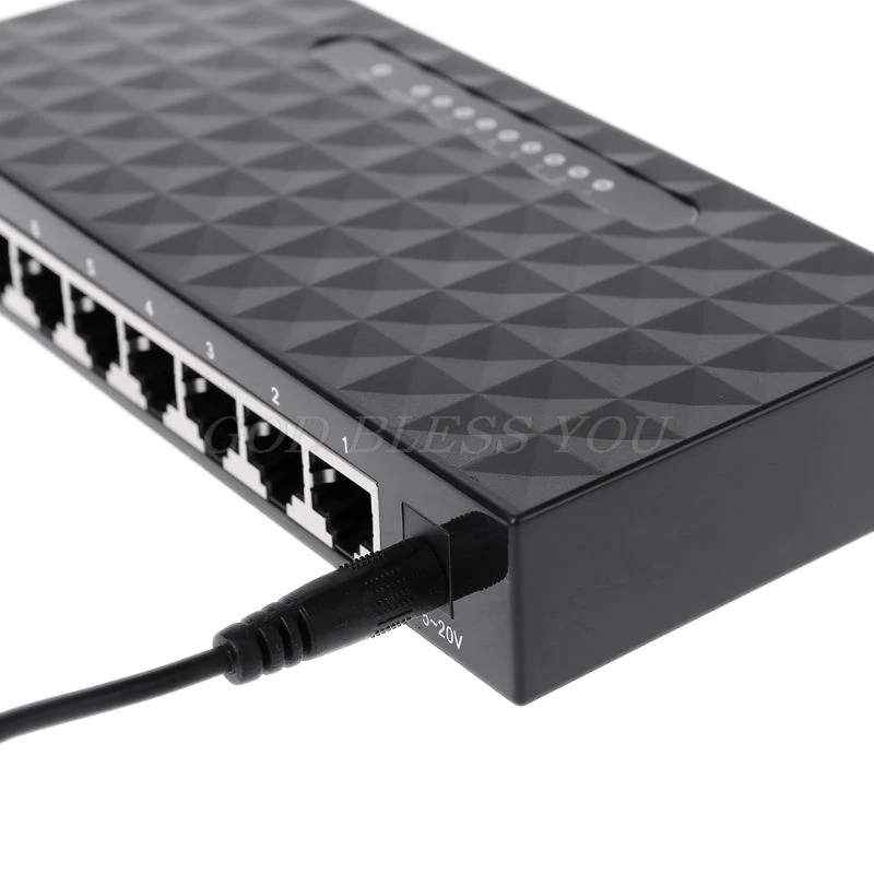 8-Порты и разъёмы Ethernet сетевой коммутатор gigabit хаб настольное мини Быстрая зарядка сетевой коммутатор адаптер