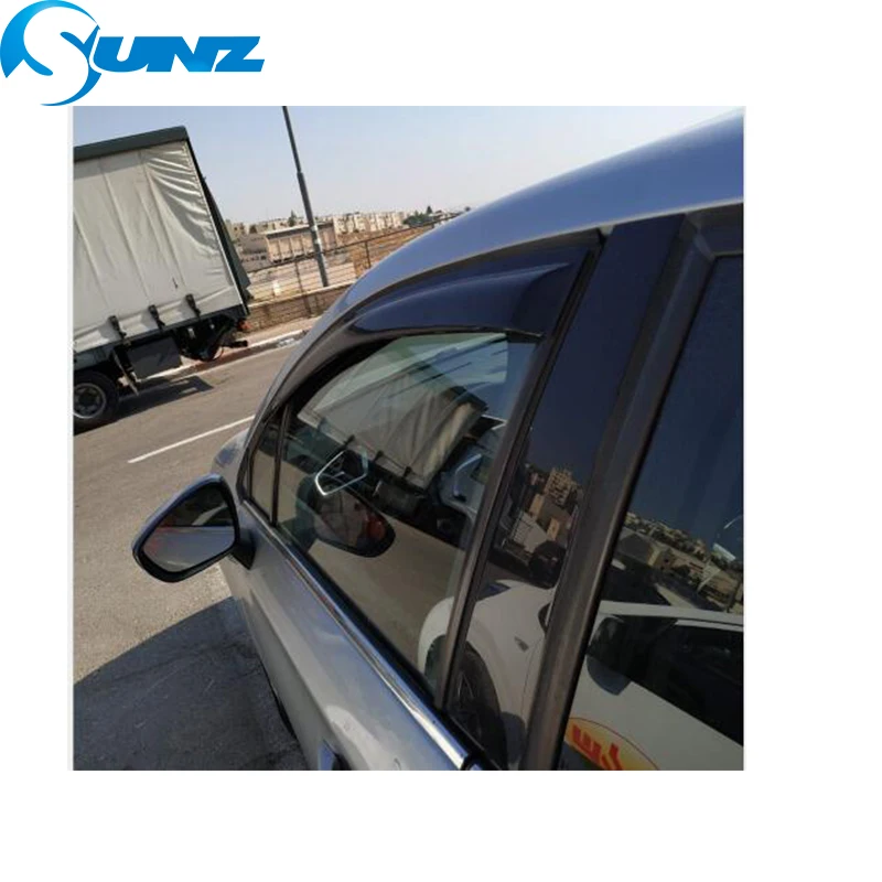 

For CITROEN C4 2013-2014 Black Window Visor Deflectors Rain Guards For CITROEN C4 2013 2014 Window Deflectors SUNZ