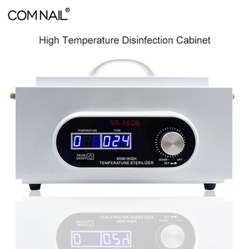 

Sterilizer Disinfection Nail Art Tools Sanitizing Box High Temperature Anti-virus Double LCD Display Manicure Salon Dry Heat