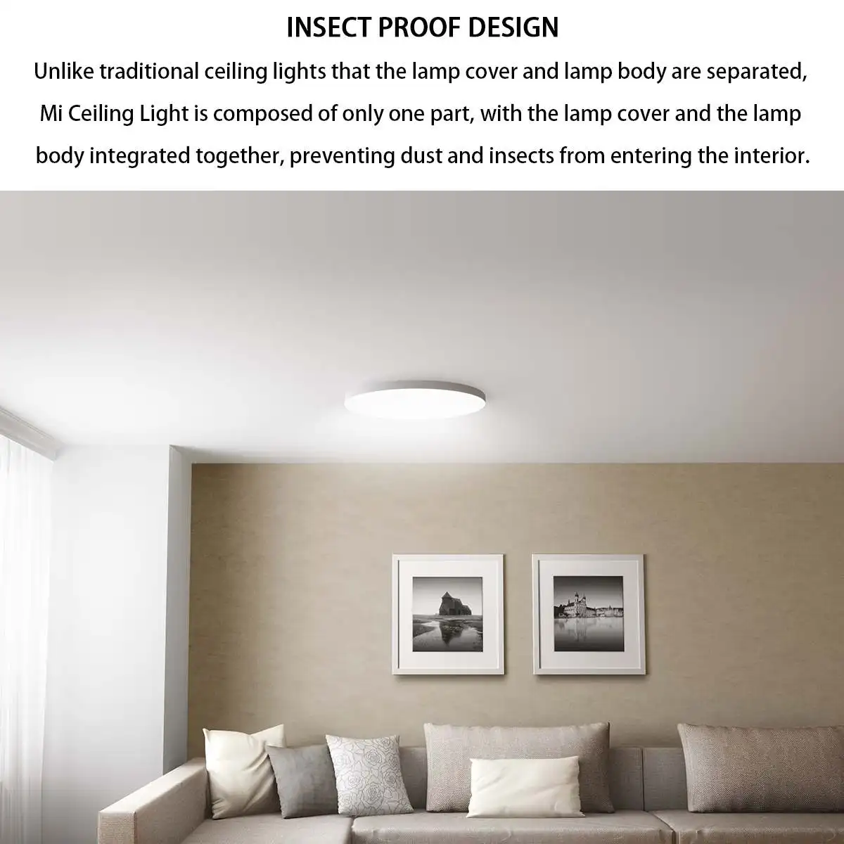  2019 New Original Xiaomi Yeelight Smart Ceiling Light Lamp Remote Mi APP WIFI Bluetooth Control Sma