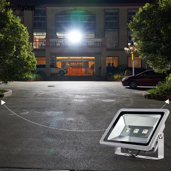 

Projection Lamps 150W Outdoor LED Flood Light Warm White Stable Waterproof Highlights High Bay Street Lamp CD50 W01