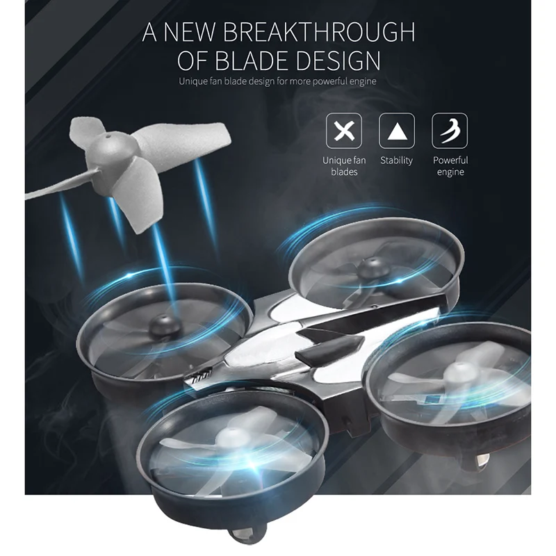 $20.62 Quadcopter 24G Mini Drone Remote Control Free Rotating Headless Mode Aircraft with LED Light for K