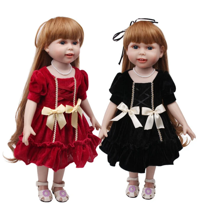 Новинка 2020 2 цвета на выбор платье подходит для американской куклы одежда кукла 18